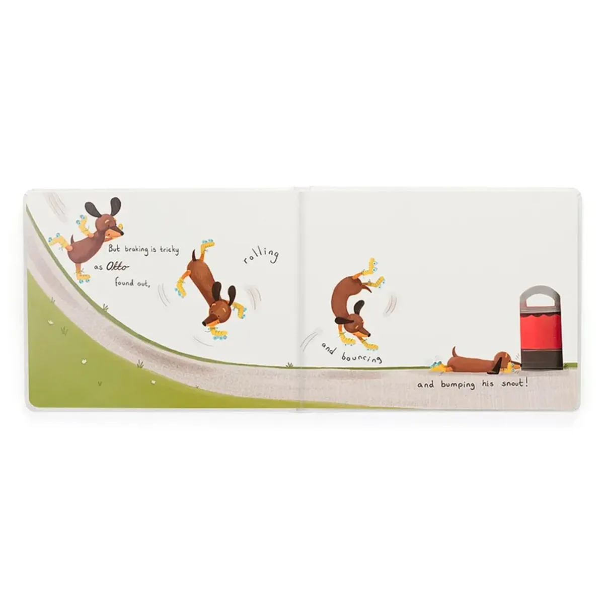 Jellycat Chien Saucisse Freddie + Livre Otto The Loyal Long Dog (Version Anglaise)