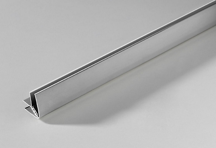 Profil d'angle de finition clipsable 5/8 mm aluminium Grosfillex