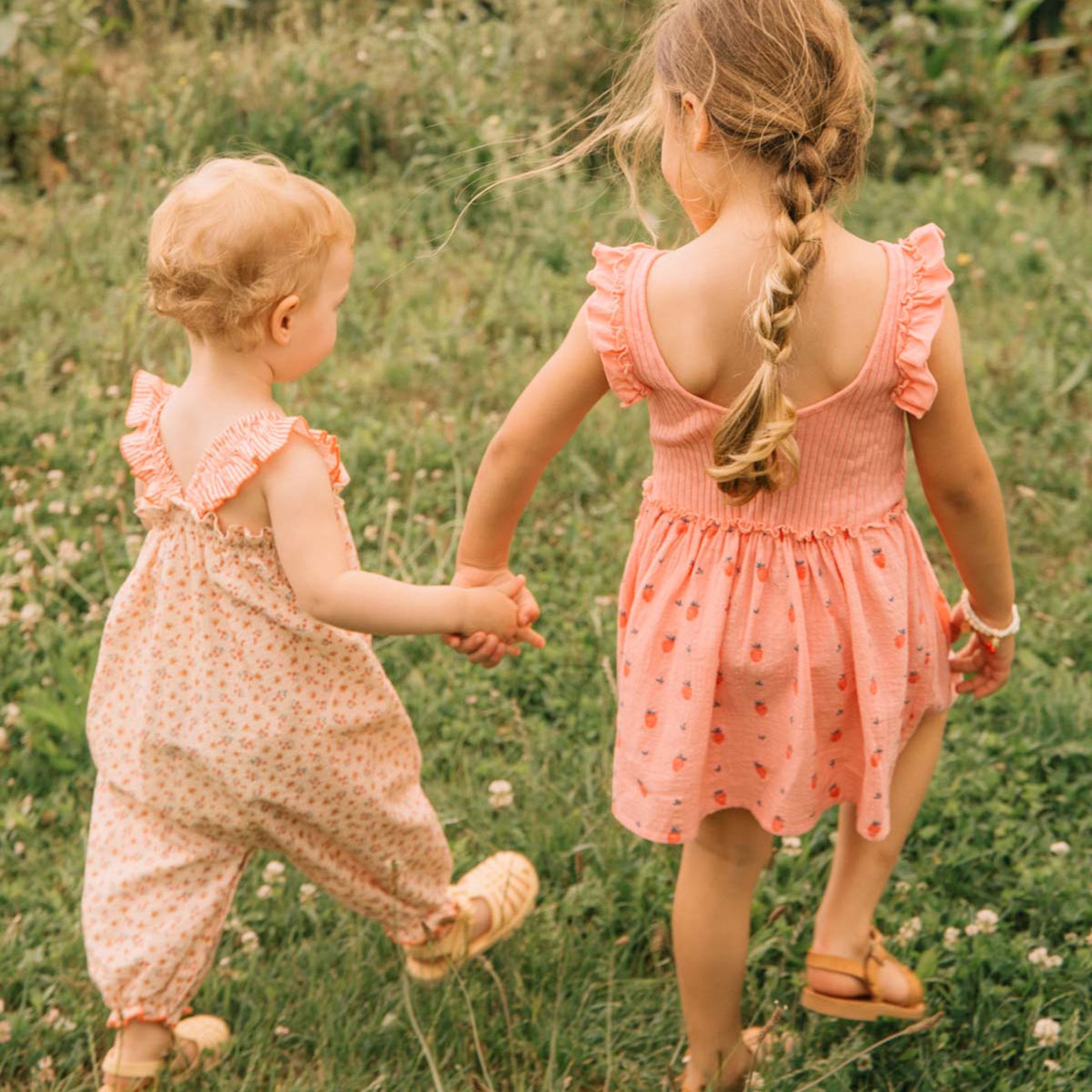 Baby Overall Picnic Coral