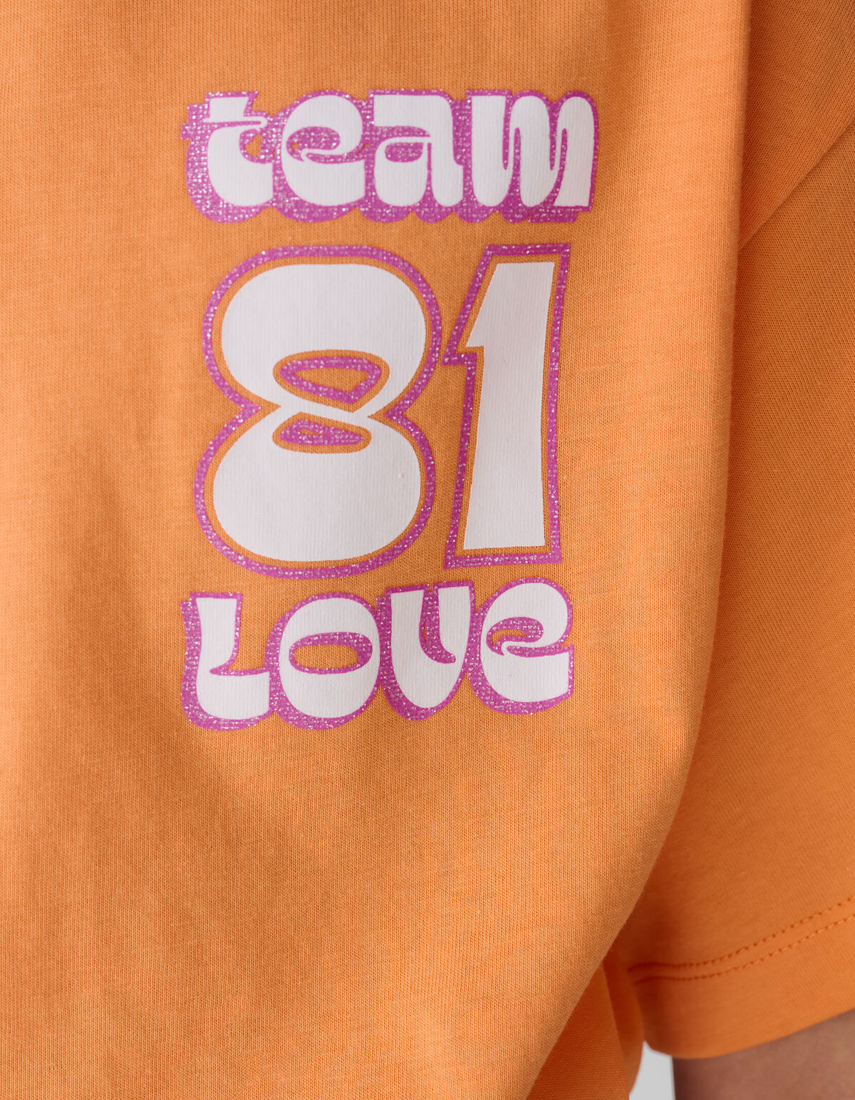 Team Love Artwork T-shirt Oranje