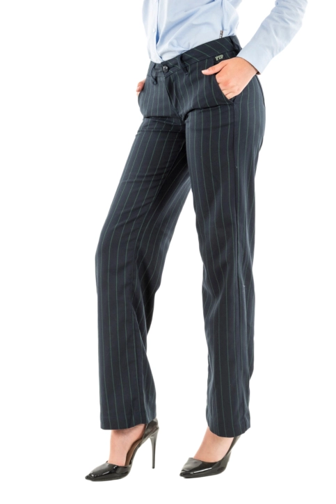 Pantalons freeman t. porter agatha plain linen soc24 f209 dark navy