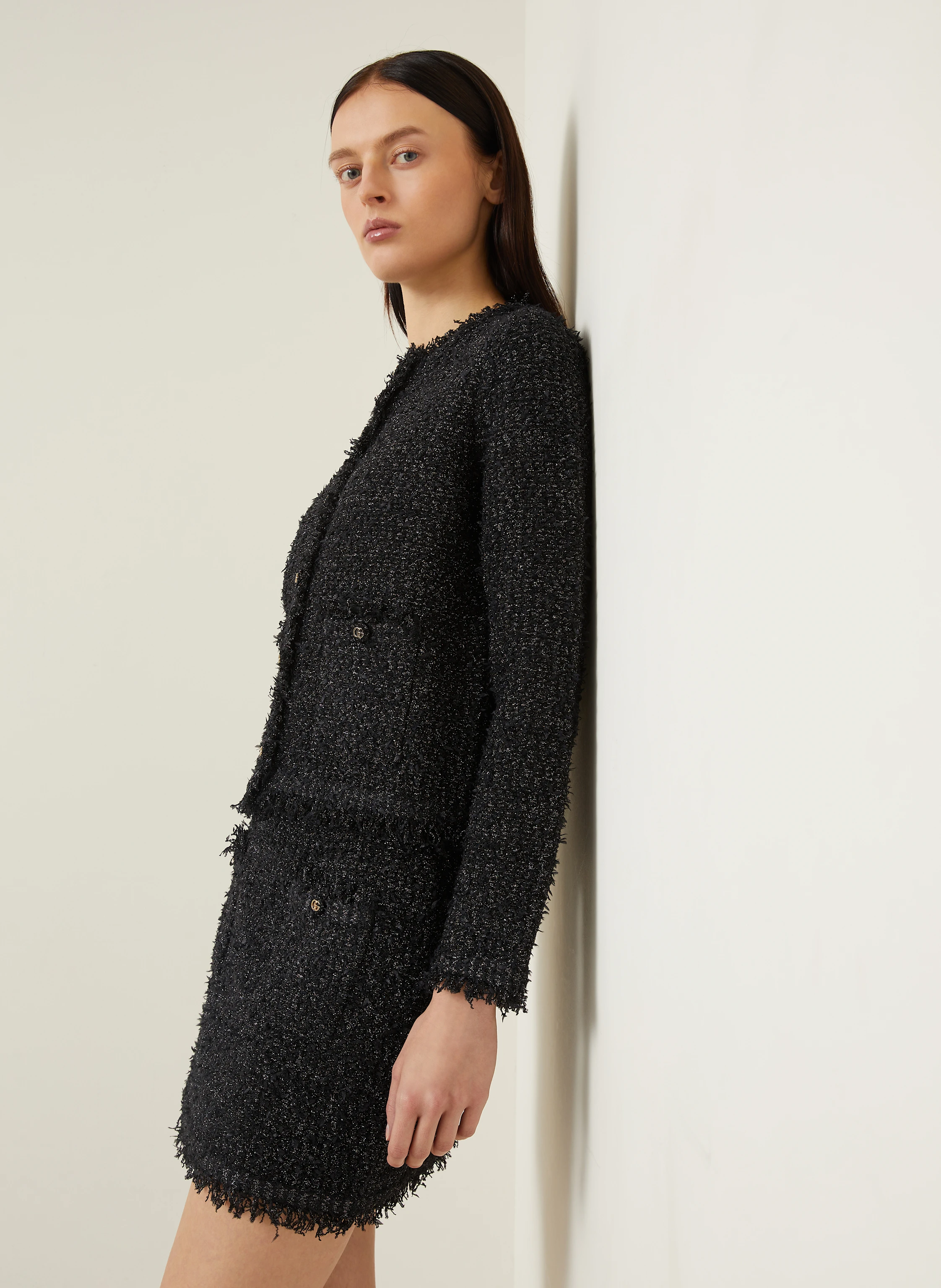 GUCCI Strickjacke mit Glitzergarn