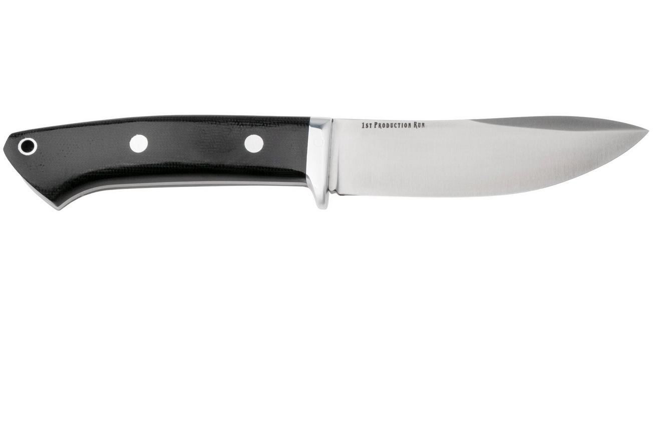 Bark River Classic Semi Skinner BR-02-182-001 CPM MagnaCut, Black Canvas Micarta, bushcraftmes