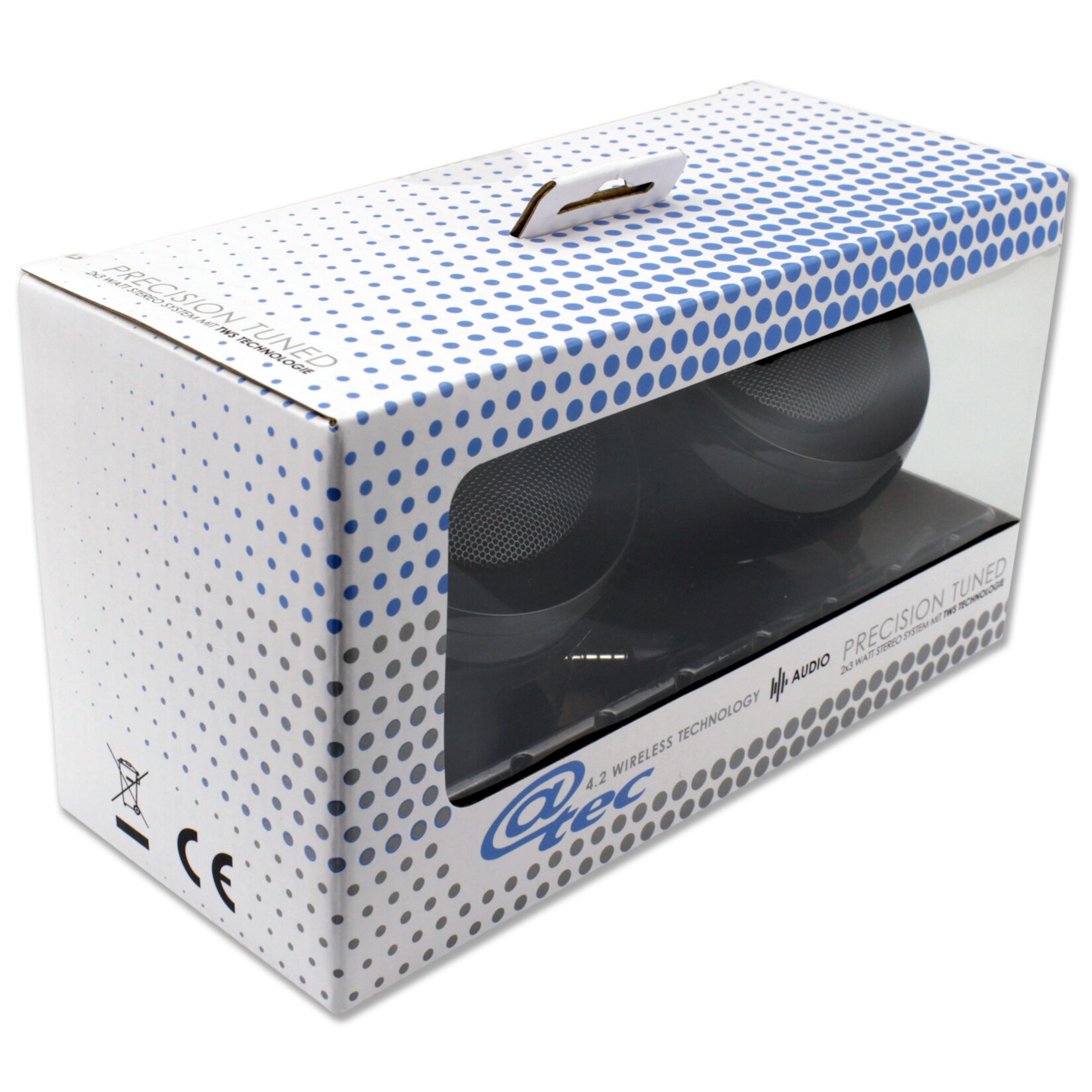 @tec TWS Mini Bluetooth Lautsprecher 2*3W True Wireless Stereo Speaker, kabellos, tragbar