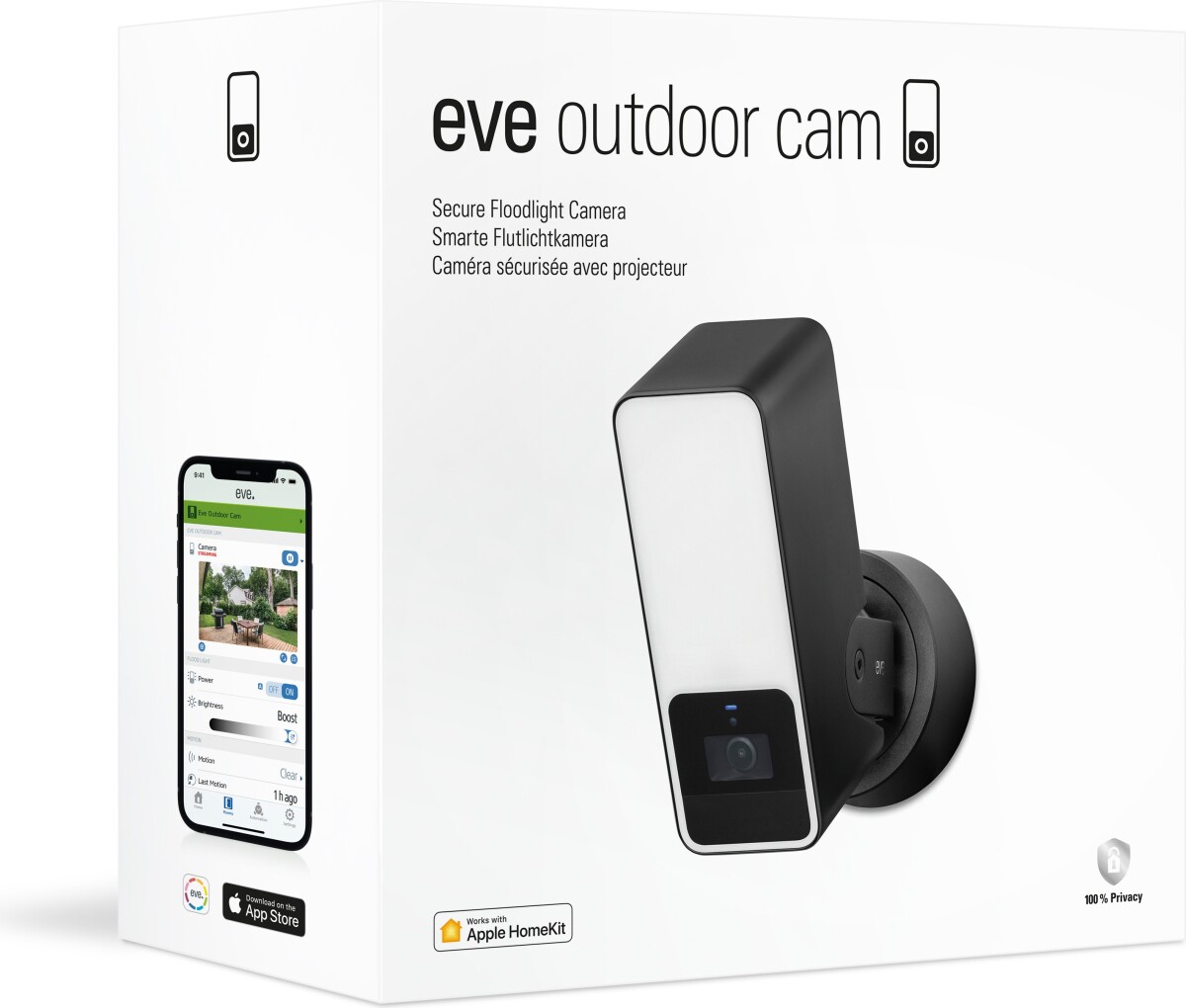 Eve Outdoor Cam - Projektørkamera Med Apple Homekit Secure Video Teknologi
