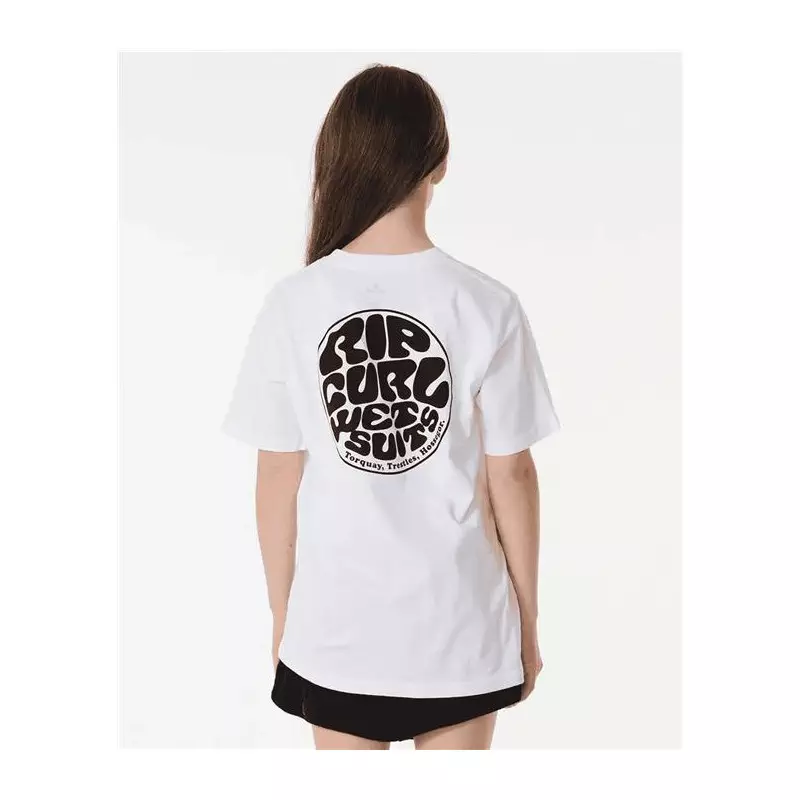 Teeshirt junior RIPCURL Wetsuit Icon Tee -Kids White