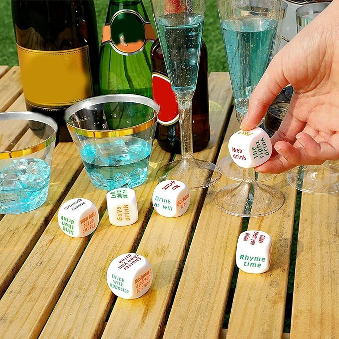 (3er Set) Würfel Gesellschafts Trinkspiel Verrücktes Party Spiel für Erwachsene