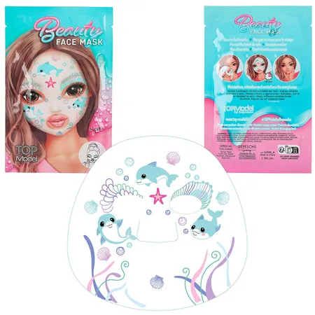 Depesche TOPModel Tuchmaske BEAUTY and ME, 1 Stück, 3-Fach sortiert