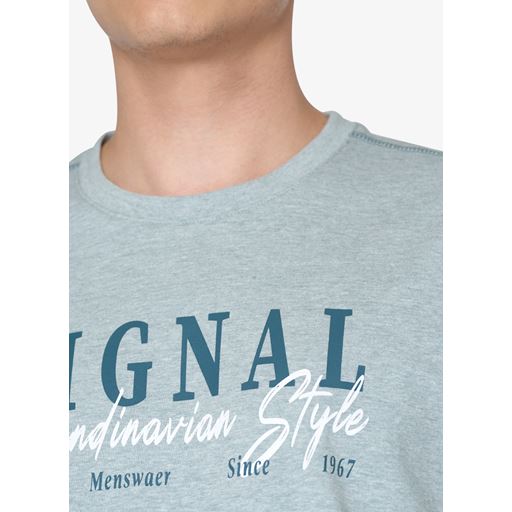Signal Eric Gavin T-shirt, Misty Blue Melange, M