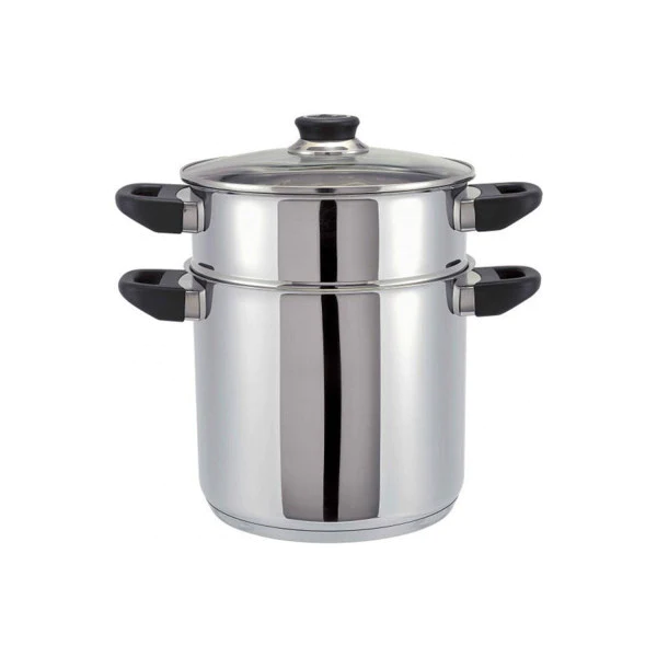Couscoussier 8,5L Beka Polo inox 18/10 + couvercle en verre Beka