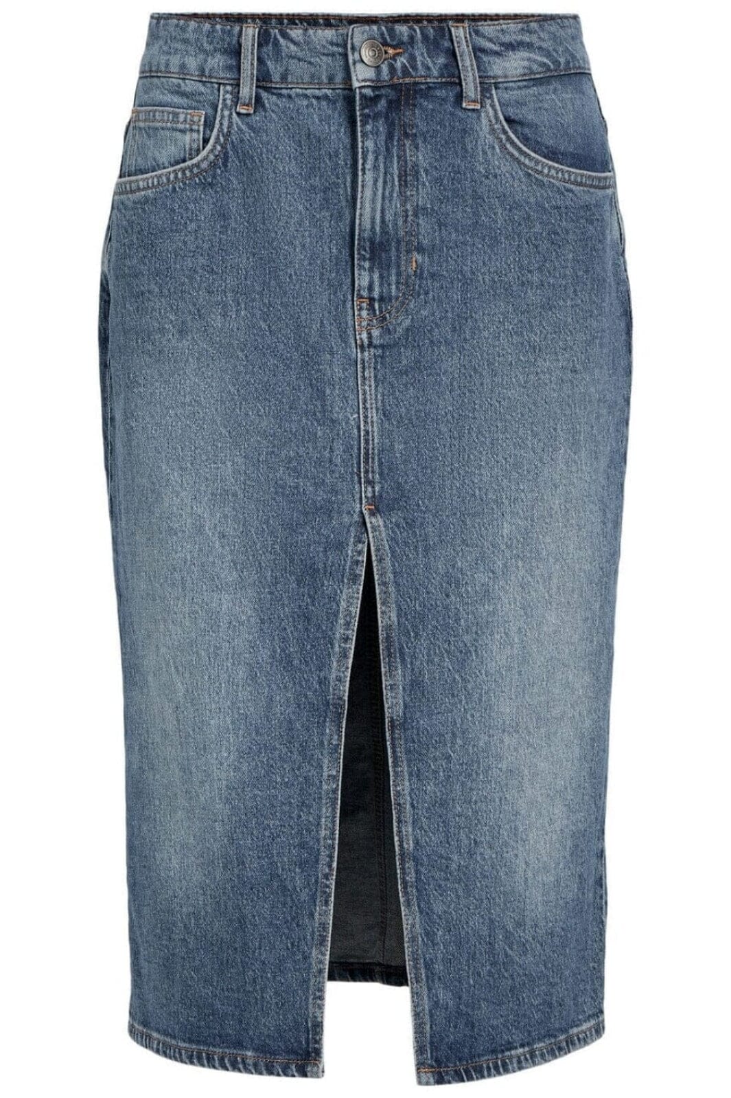 Object Objellen Midi Denim Skirt 4462384 medium blue denim