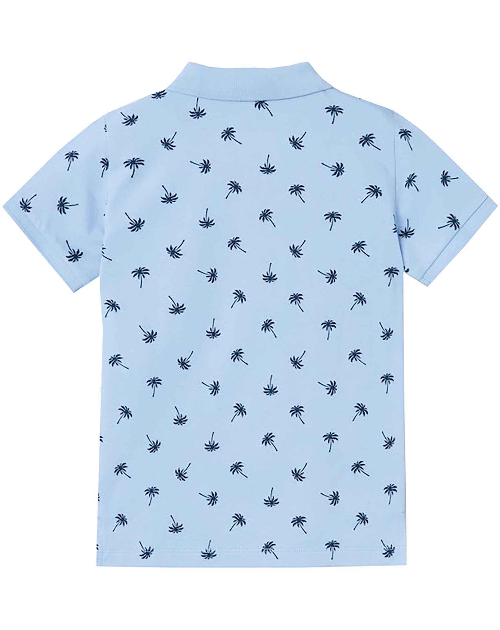 Poloshirt NKMVOLO PALMS in chambray blue