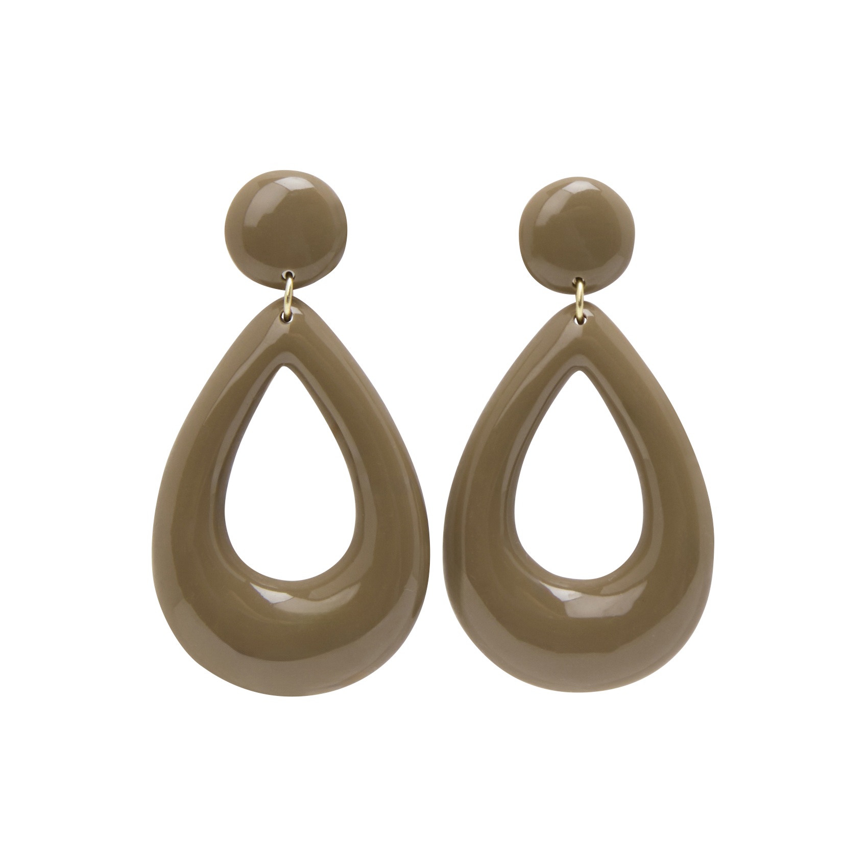 FLAVY - Boucles d'oreilles fantaisie | Marron