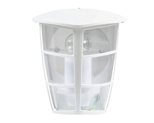 Buitenwandlamp, 1-lichts, H 20 cm, wit