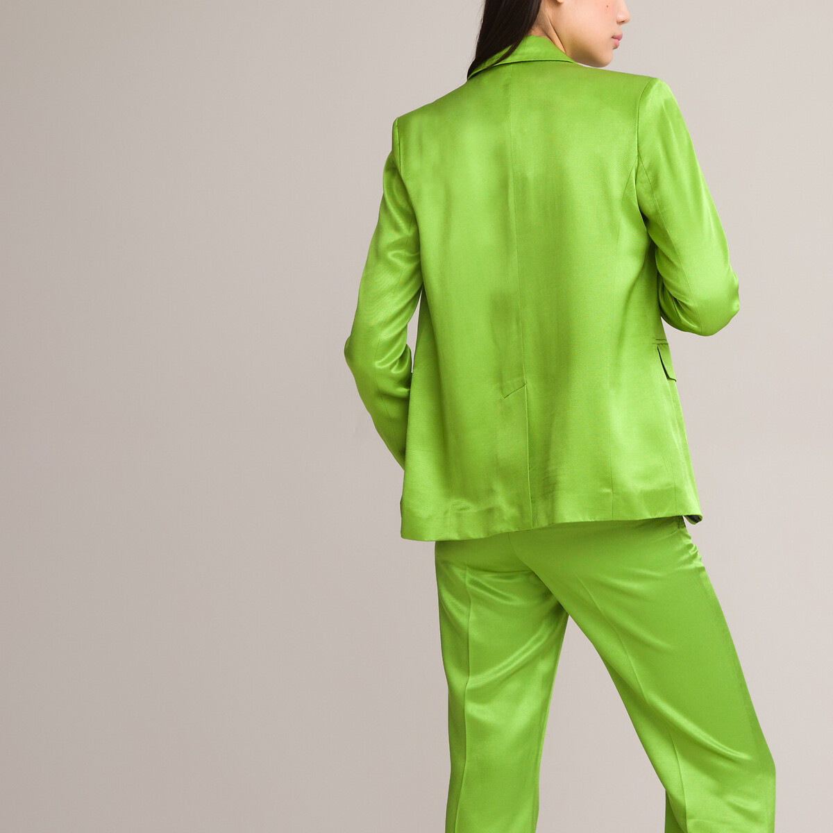 COLEÇÕES LA REDOUTE<br>Blazer acinturado em cetim