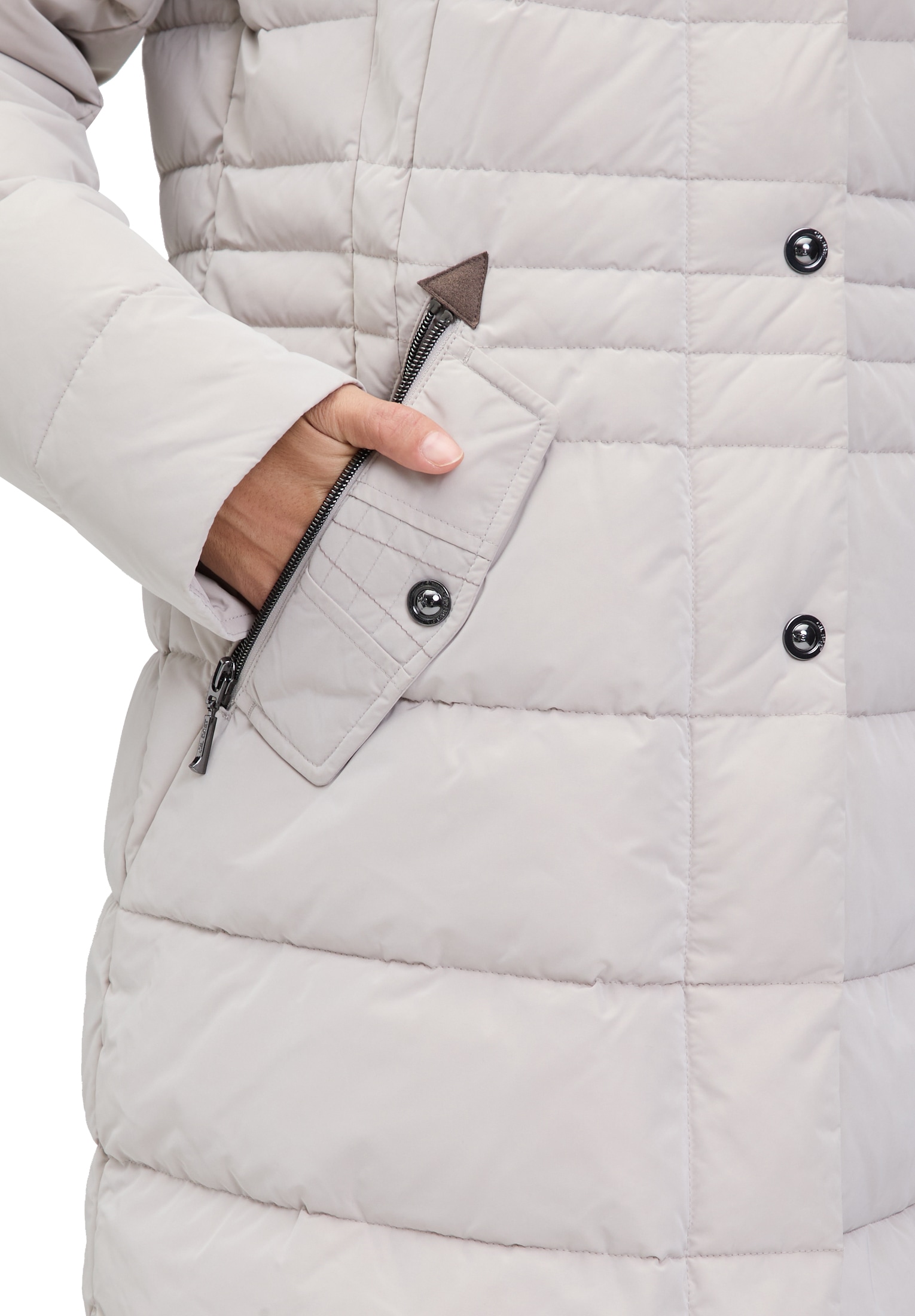 Gil Bret Steppjacke mit Kapuze mit abnehmbarer Kapuze