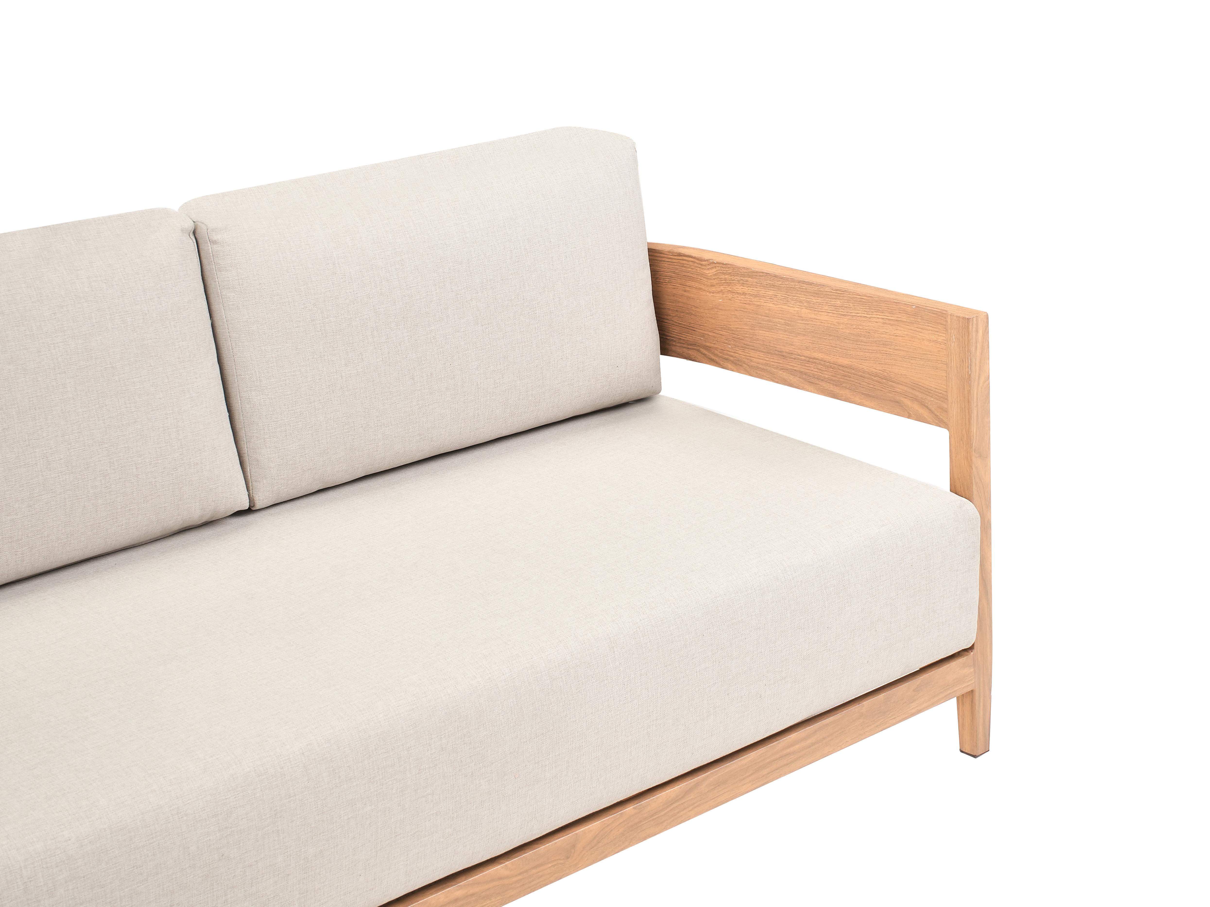 Tuin loungebank 3-zits SAMPIERI Metaal Lichtbruin