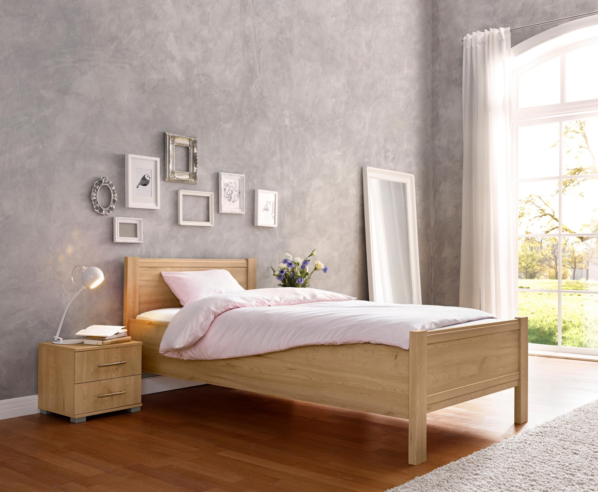 priess Bett »Husum Schlafzimmer Jugendzimmer Rahmenbett« mit Komforthöhe verschiedene Ausführungen hochwertige Premium Qualität
