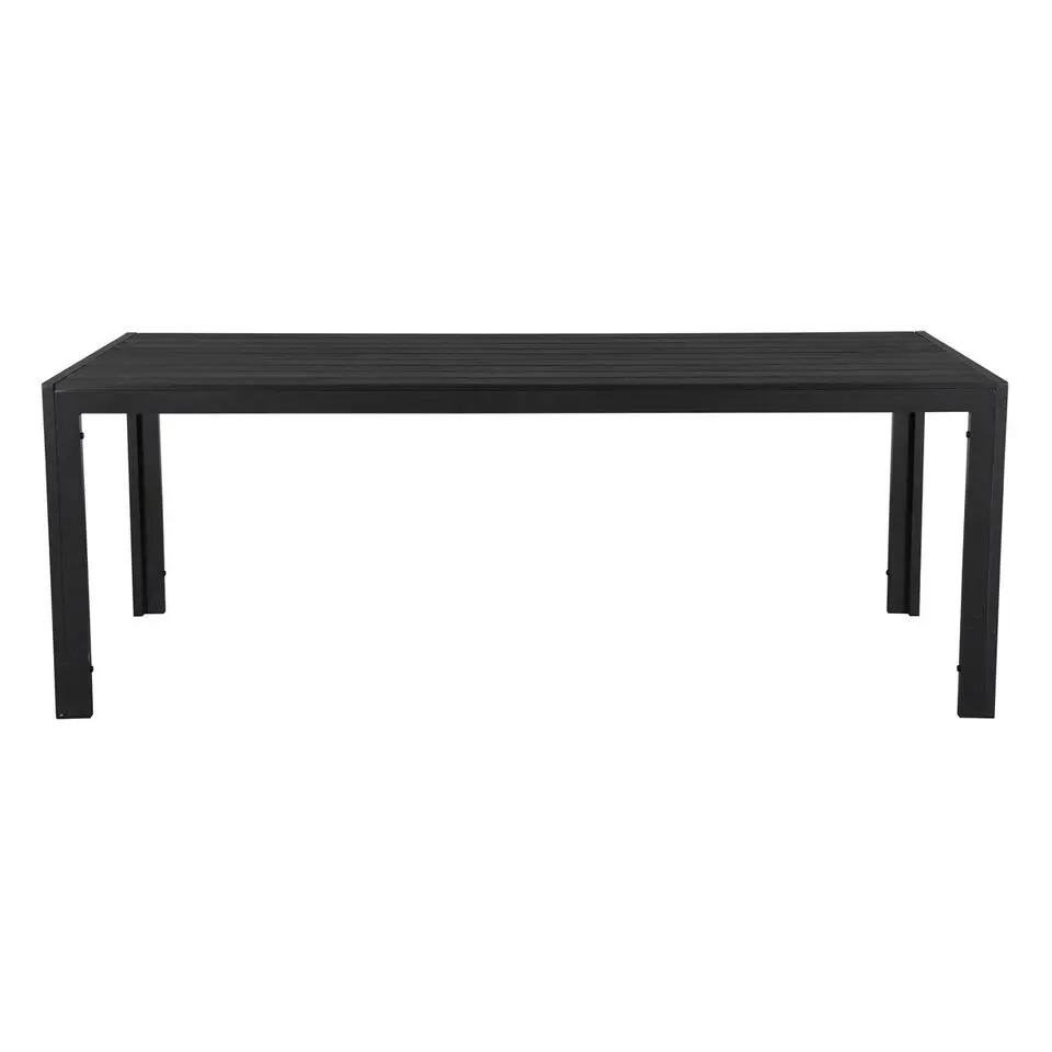 Lisomme Vinn tuintafel zwart - 205 x 90 cm
