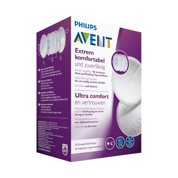 Philips Avent Wegwerp Zoogkompressen - 24 Stuks