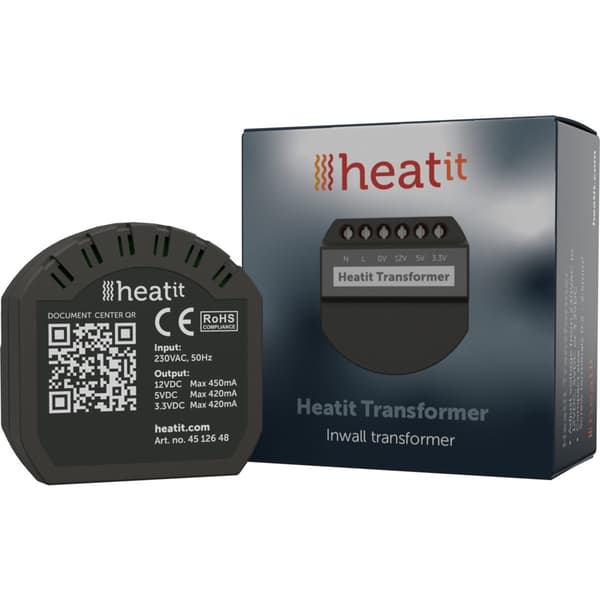 Heatit Transformer 230VAC 12VDC-5VDC-3VDC