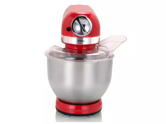Robby Robot multifonctions 5l 1000w rouge avec hachoir et blender 1,5l en verre - robimix rouge