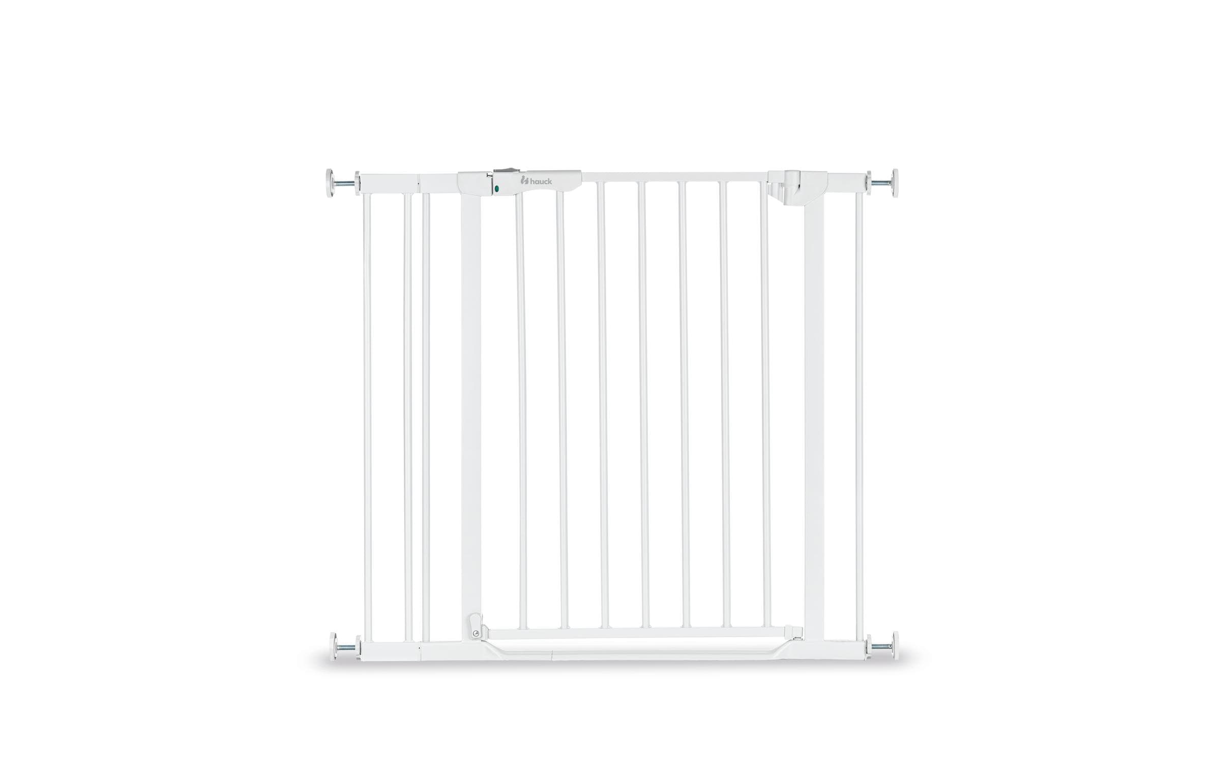 Türschutzgitter Clear Step Autoclose 2 +9 cm WeissBarrierefreies, automatisch schliessendes Tür- und Treppenschutzgitter-Set