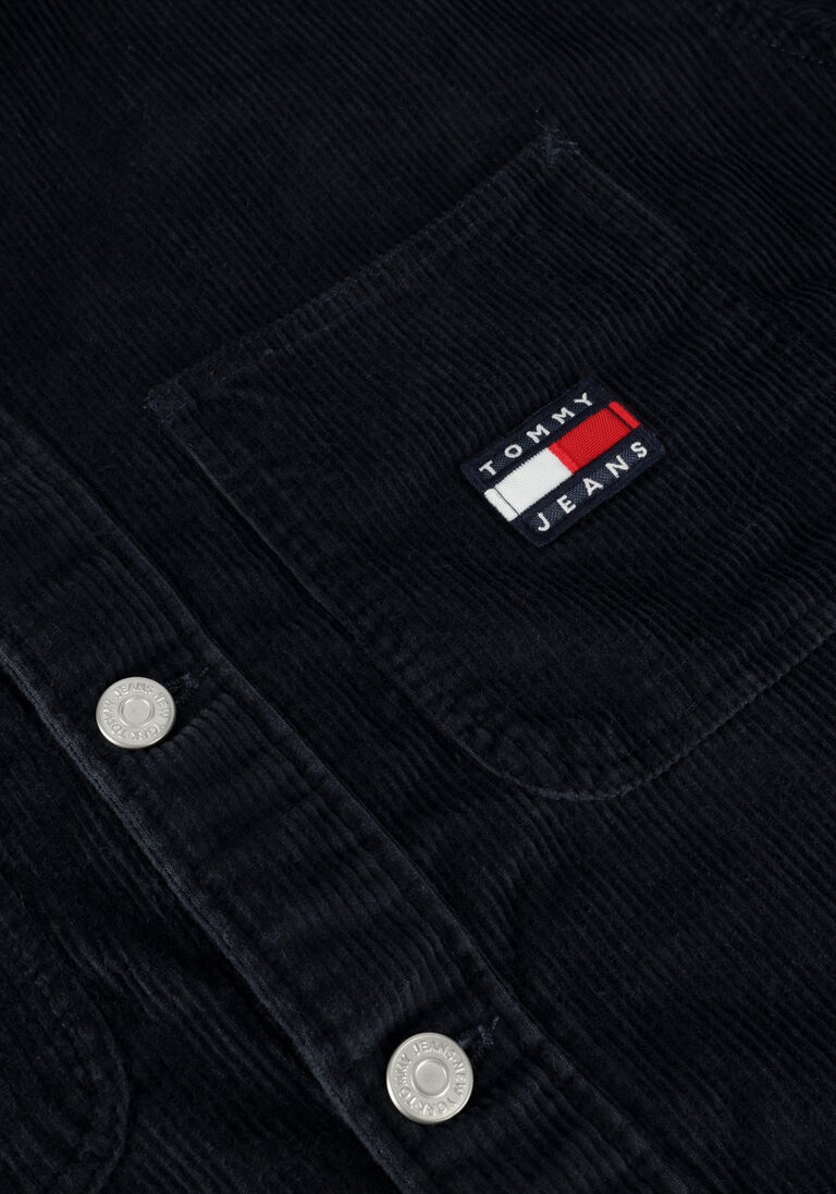 TOMMY JEANS donkerblauwe tommy jeans overshirt tjm chunky cord overshirt