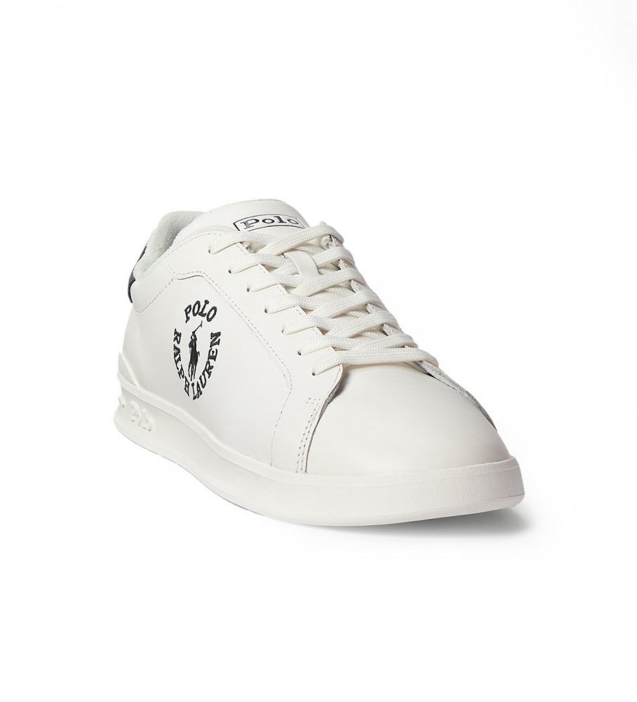 Tênis Ralph Lauren Heritage Court II de couro, branco