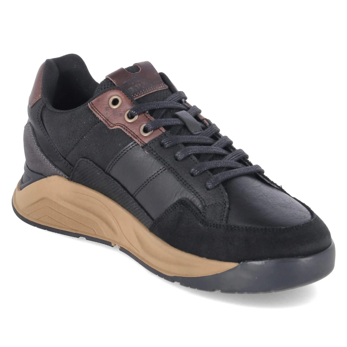 BullboxerLow Sneaker - Black-Dark Brown
