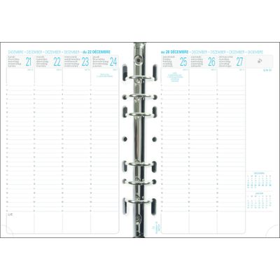 Exacompta Exatime 21 - Recharge pour organiseur - 1 semaine sur 2 pages - 16 mois - 14,2 x 21 cm