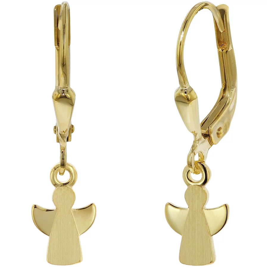 trendor Kinder-Ohrringe Engel 333 (8 Kt) Gold Ohrschmuck für Mädchen gold