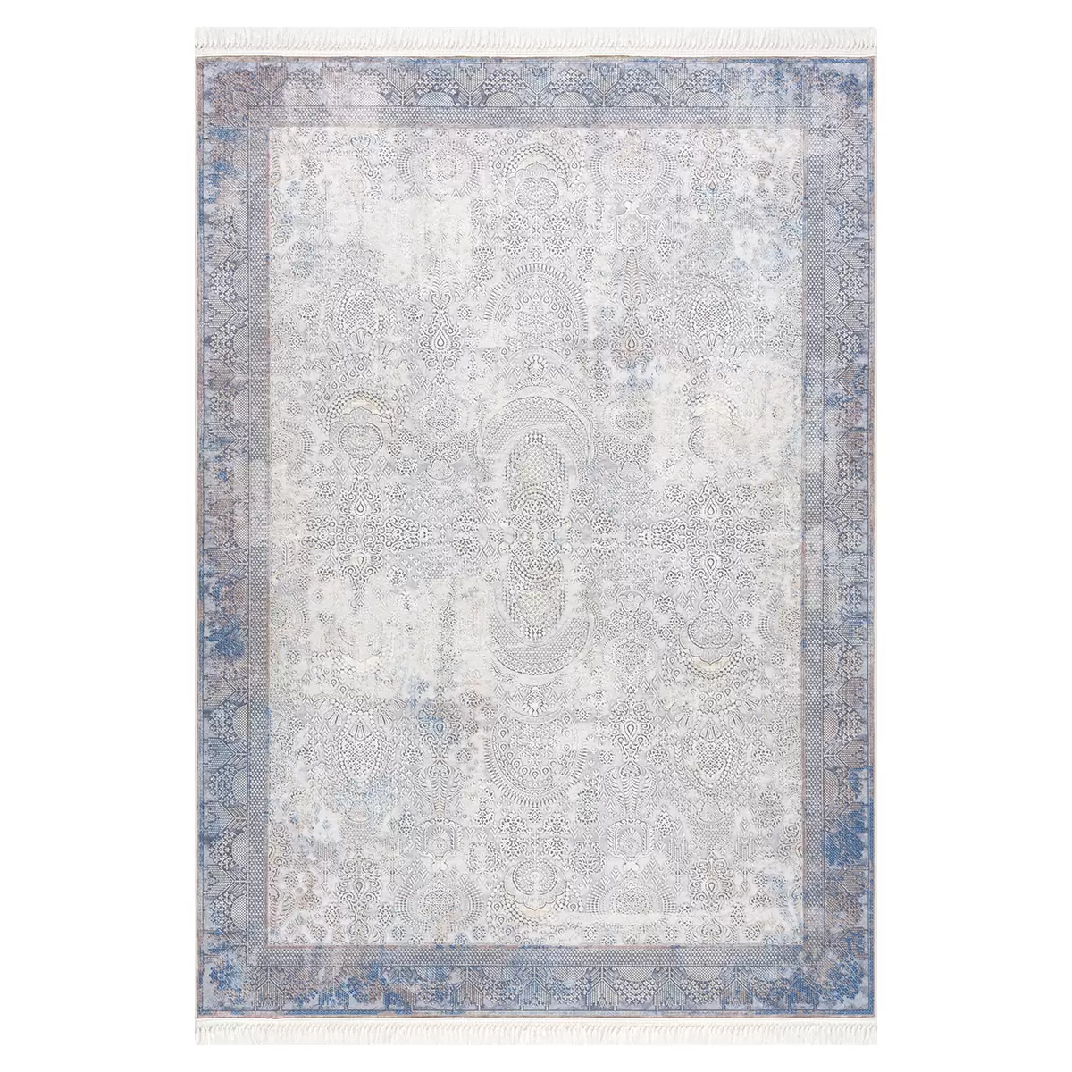 Teppich Glossy grau,silber,blau