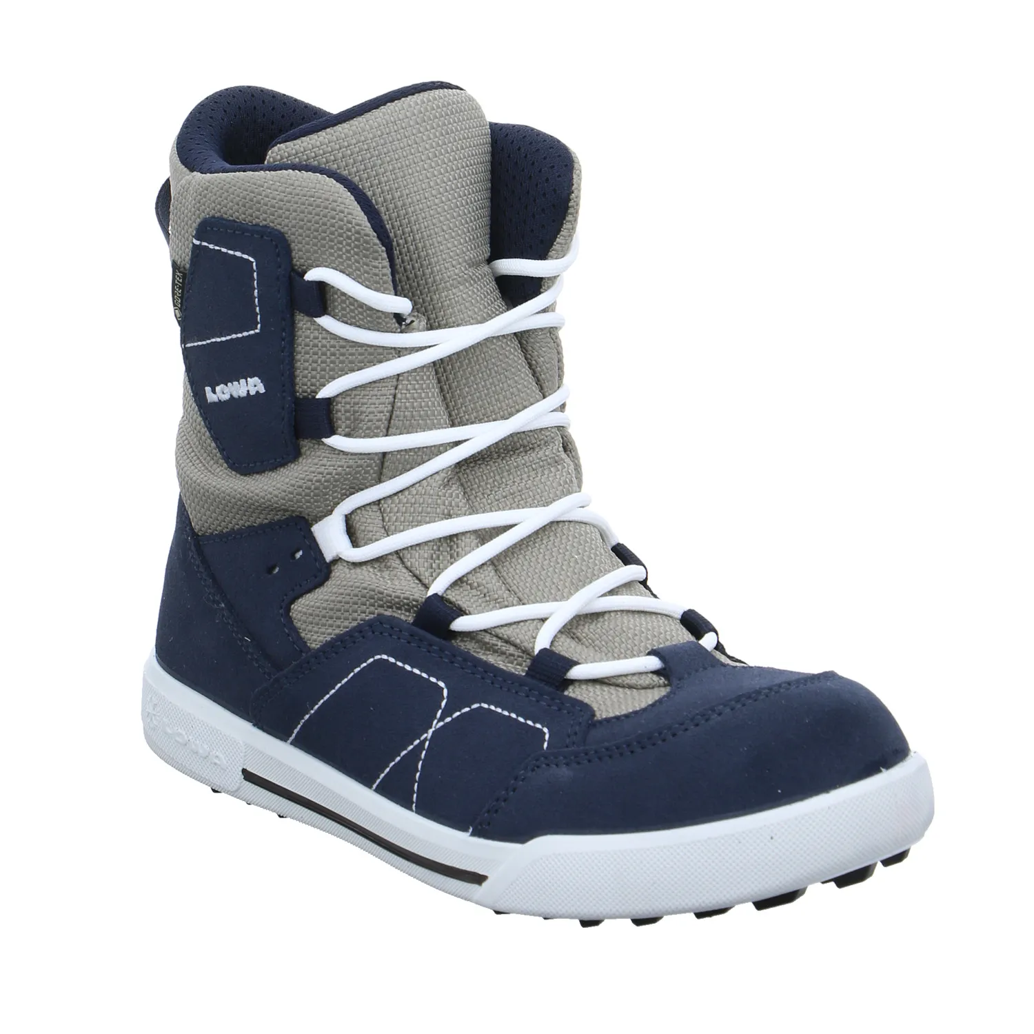 LOWA Jungen- Snowboot Membran Beige Textil  Winterstiefel