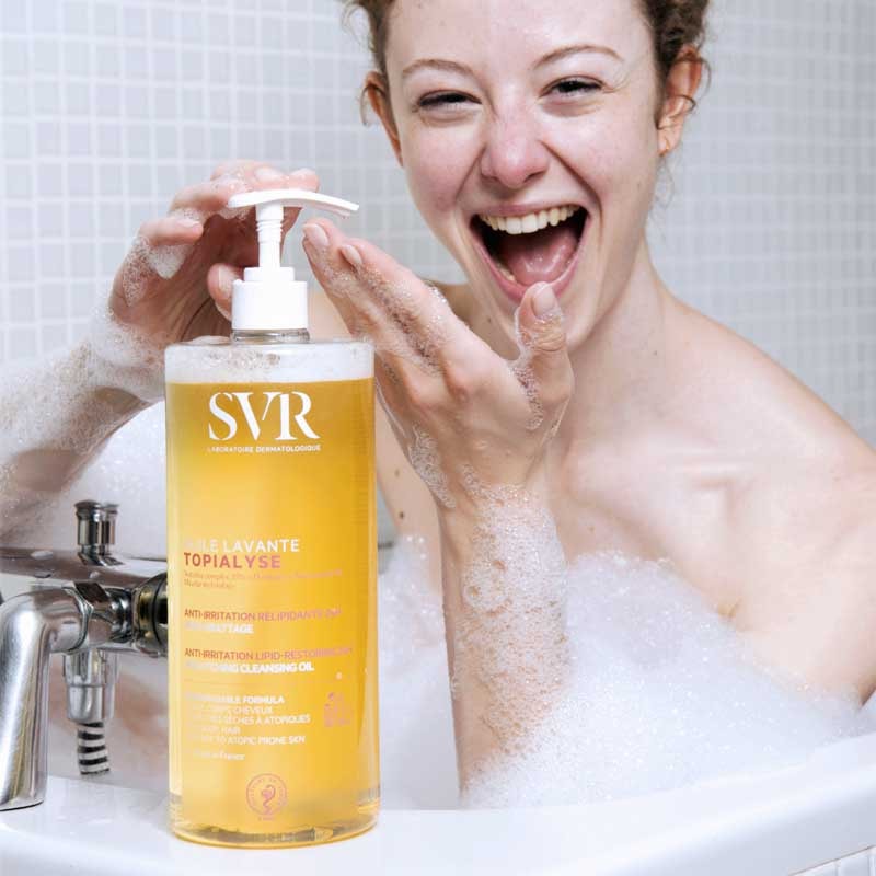 Huile lavante anti-irritation - Topialyse - Peaux sensibles à très sèches - Corps - 1 L