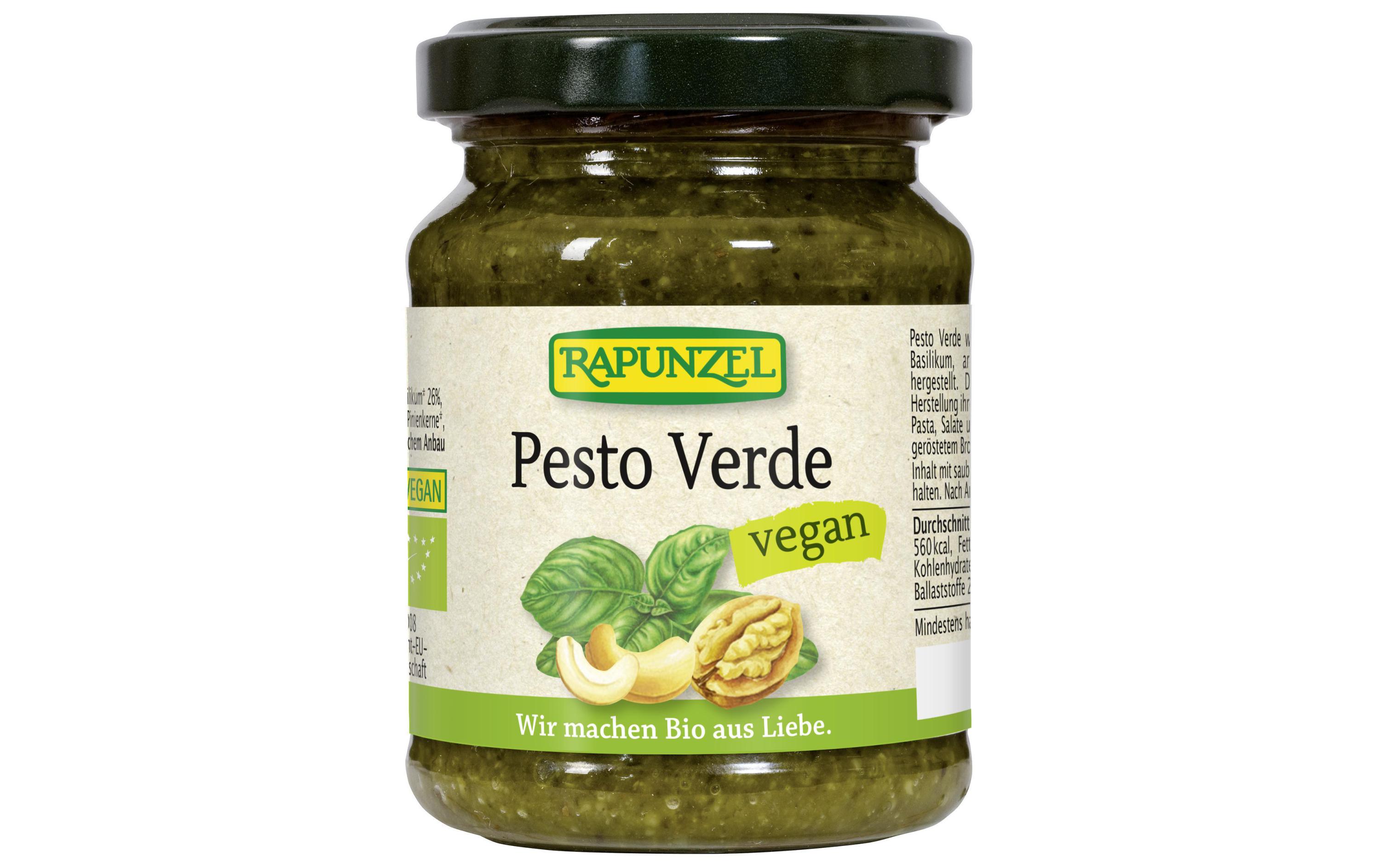 Bio Pesto Verde vegan 120 gFeinwürziges Pesto mit Basilikum und Olivenöl