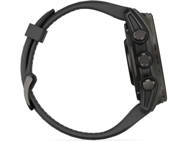 GARMIN Sportuhr Fenix 8 AMOLED Sapphire, 43 mm Dunkelgrau GPS-Sportuhr
