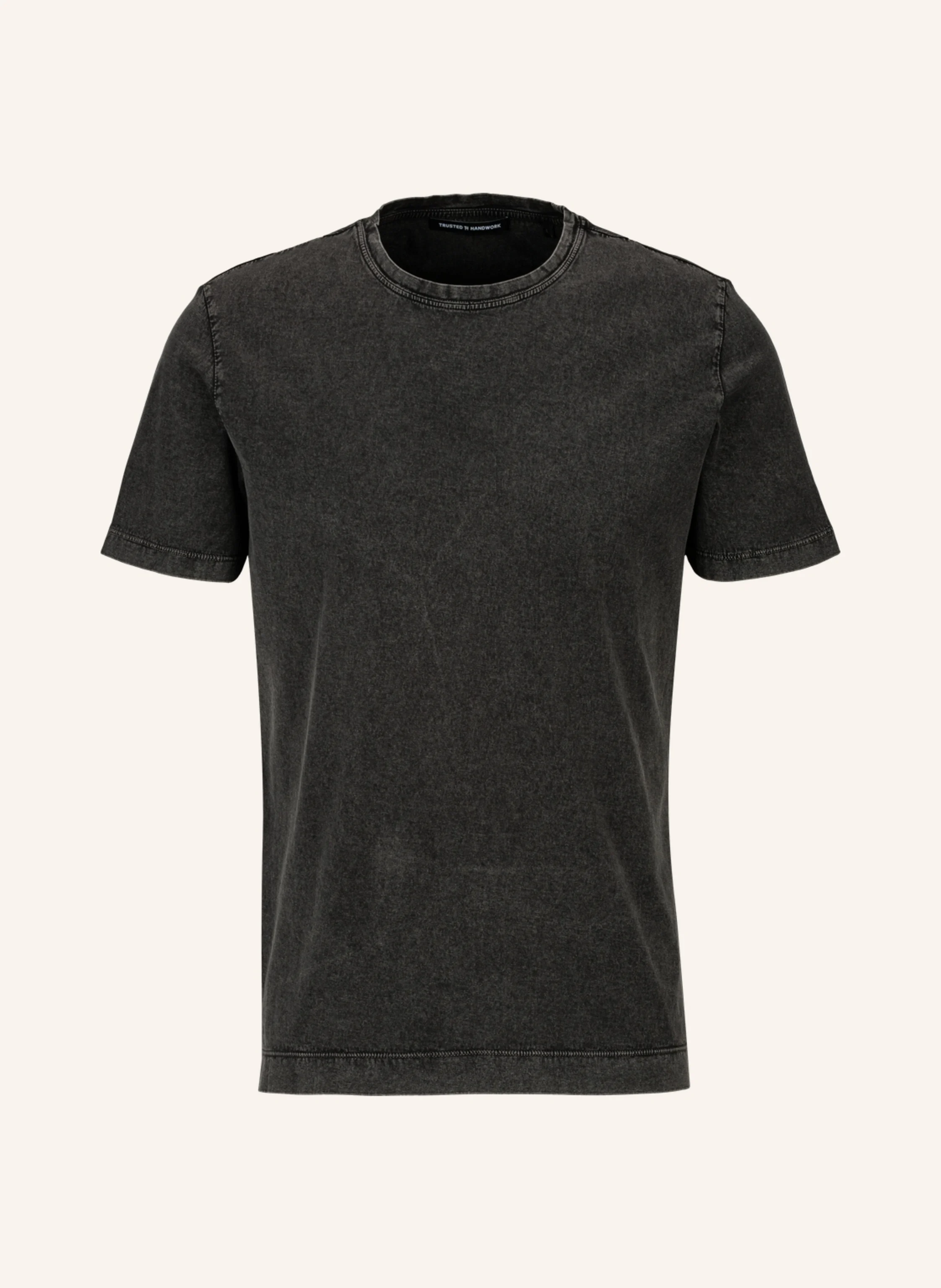 TRUSTED HANDWORK Round Neck 1/2-Sleeve T-Shirt