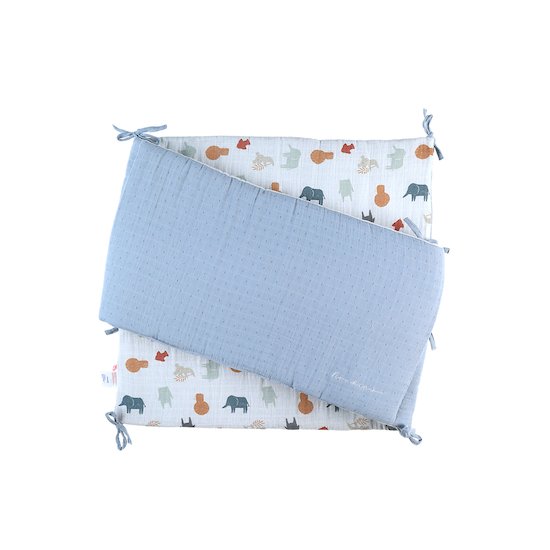 Mix & Match Tour de lit réversible Bio   Jungle        de               Noukies