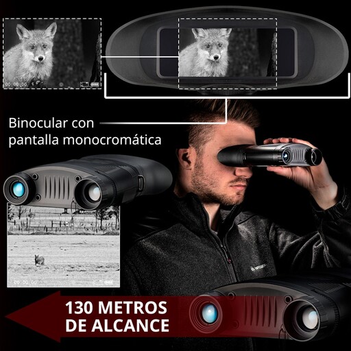 Binóculos de visão noturna digital National Geographic 3.5x, captura monocromática