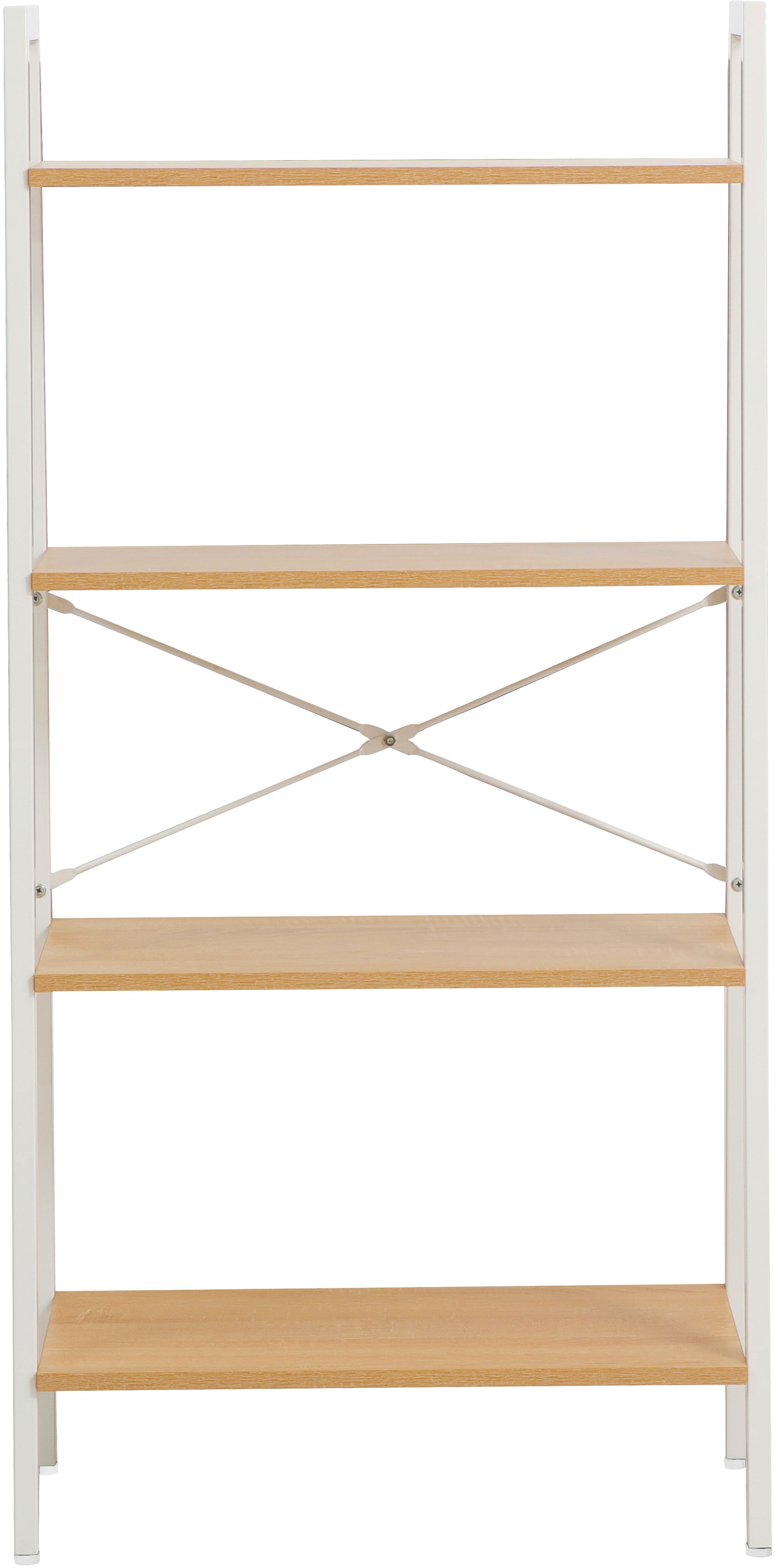 Home affaire Aktenregal »COWELL, Bücherregal,« asymetrisches Metallgestell, 64x130,5 cm, FSC®-zertifiziert