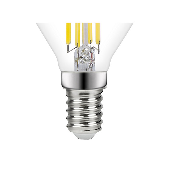 Ampoule LED à filament mini globe E14 470lm 3.4W = 40W Ø4.5cm Diall blanc neutre