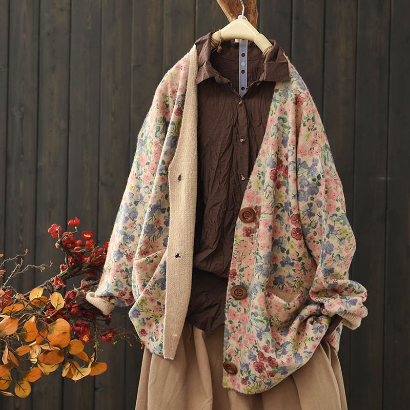 ZIMO - Vest met V-hals en patroon