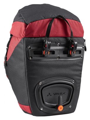 Paire de Sacoches de porte-bagage avant Vaude OnTour Front Noir/Carmine