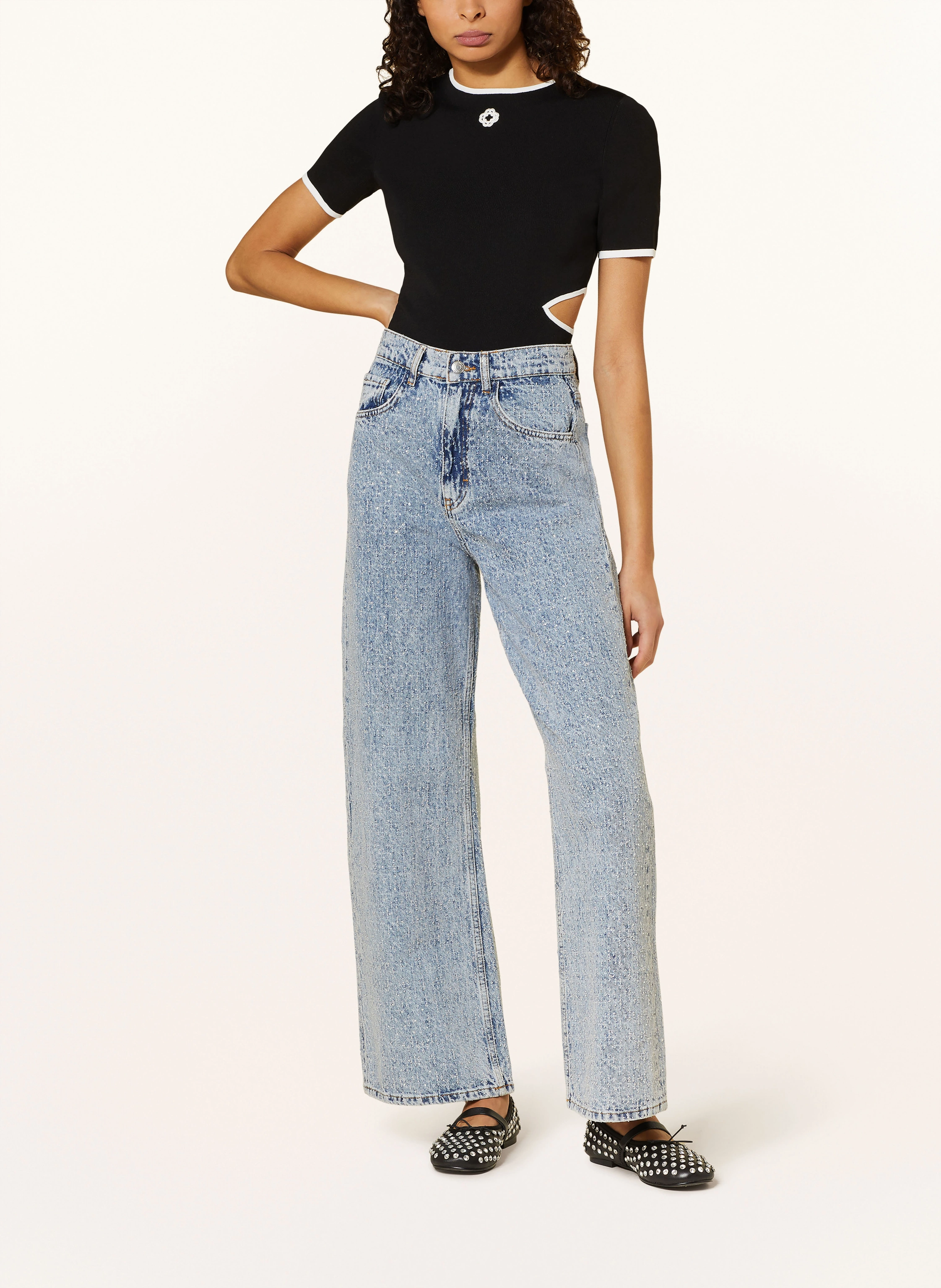maje Body mit Cut-outs