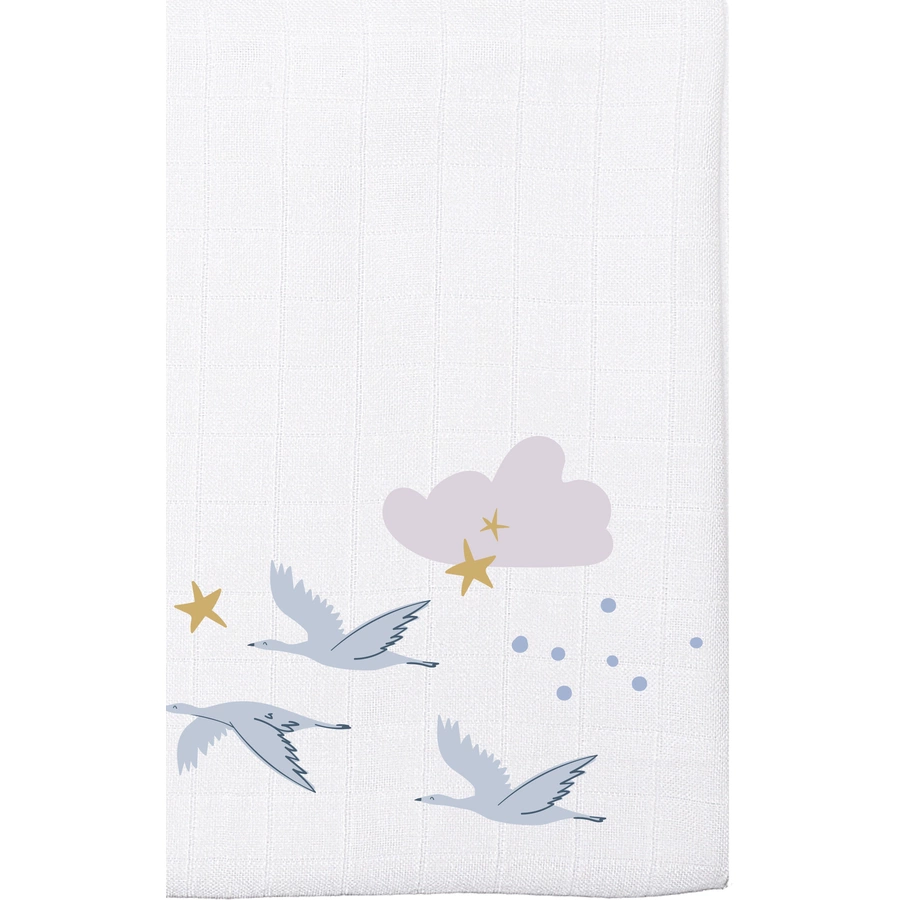 Liliput Mulltuch Gänse weiss
