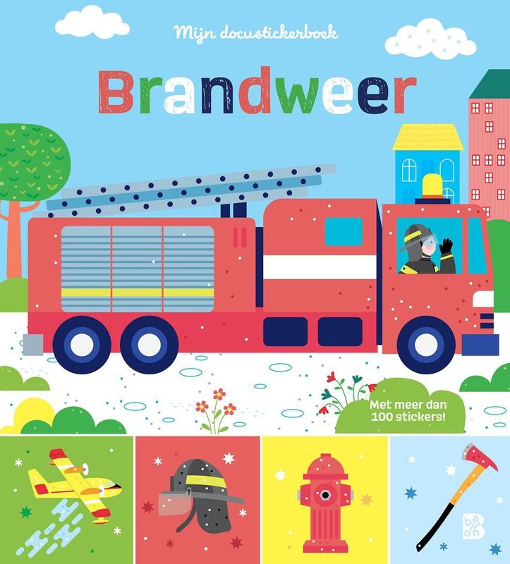 Boek - Brandweerkazerne - Stickerboek - Herbruikbare Stickers