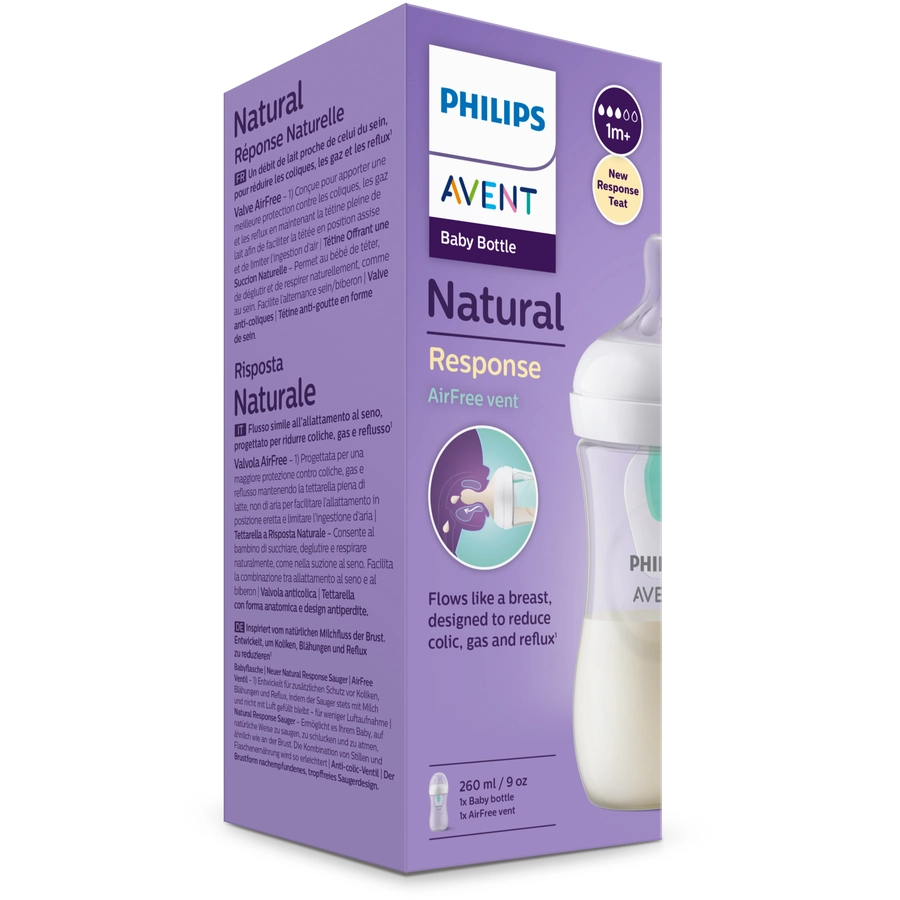 Philips Avent Babyflasche SCY67301 Natural Response mit AirFree Ventil 260ml
