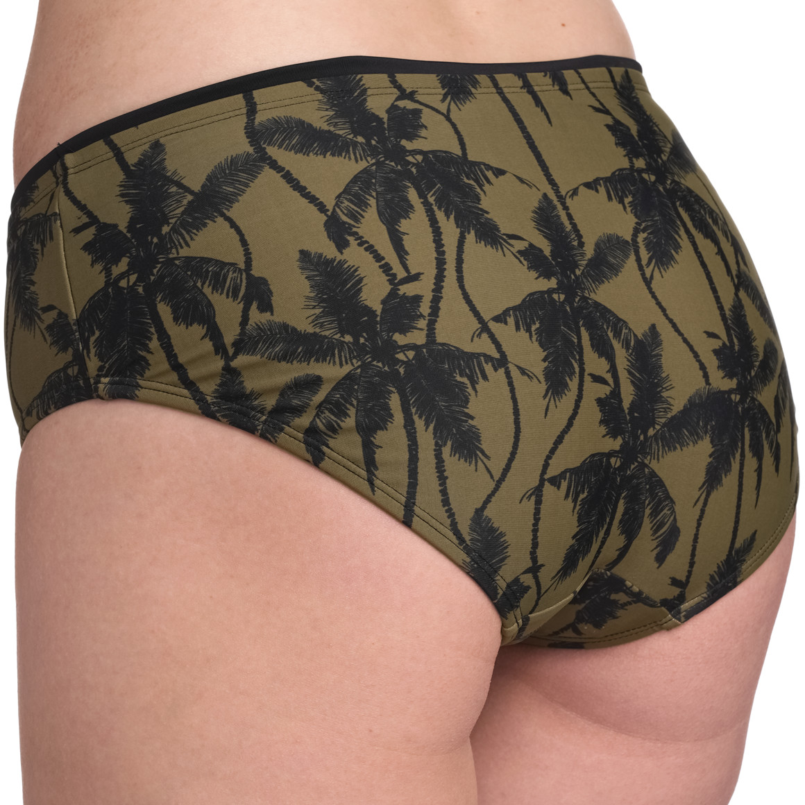 Gina Benotti Damen Bikinipanty mit Palmen-Muster oliv