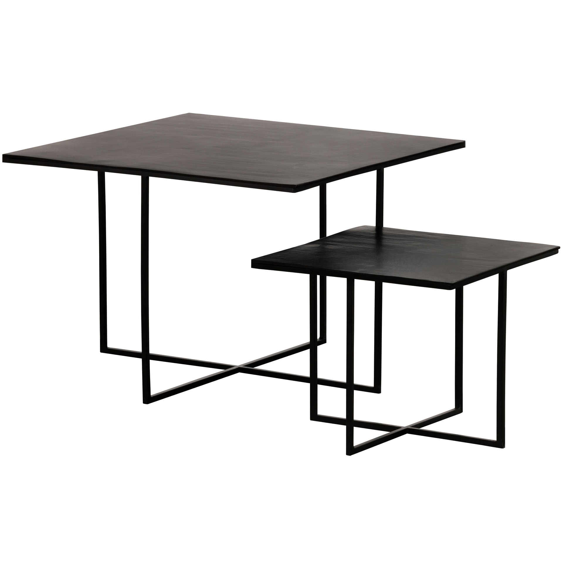 Beistelltisch OLAN 2er Set dunkelbraun
